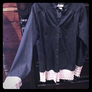 Crochet detail Jean Tunic
